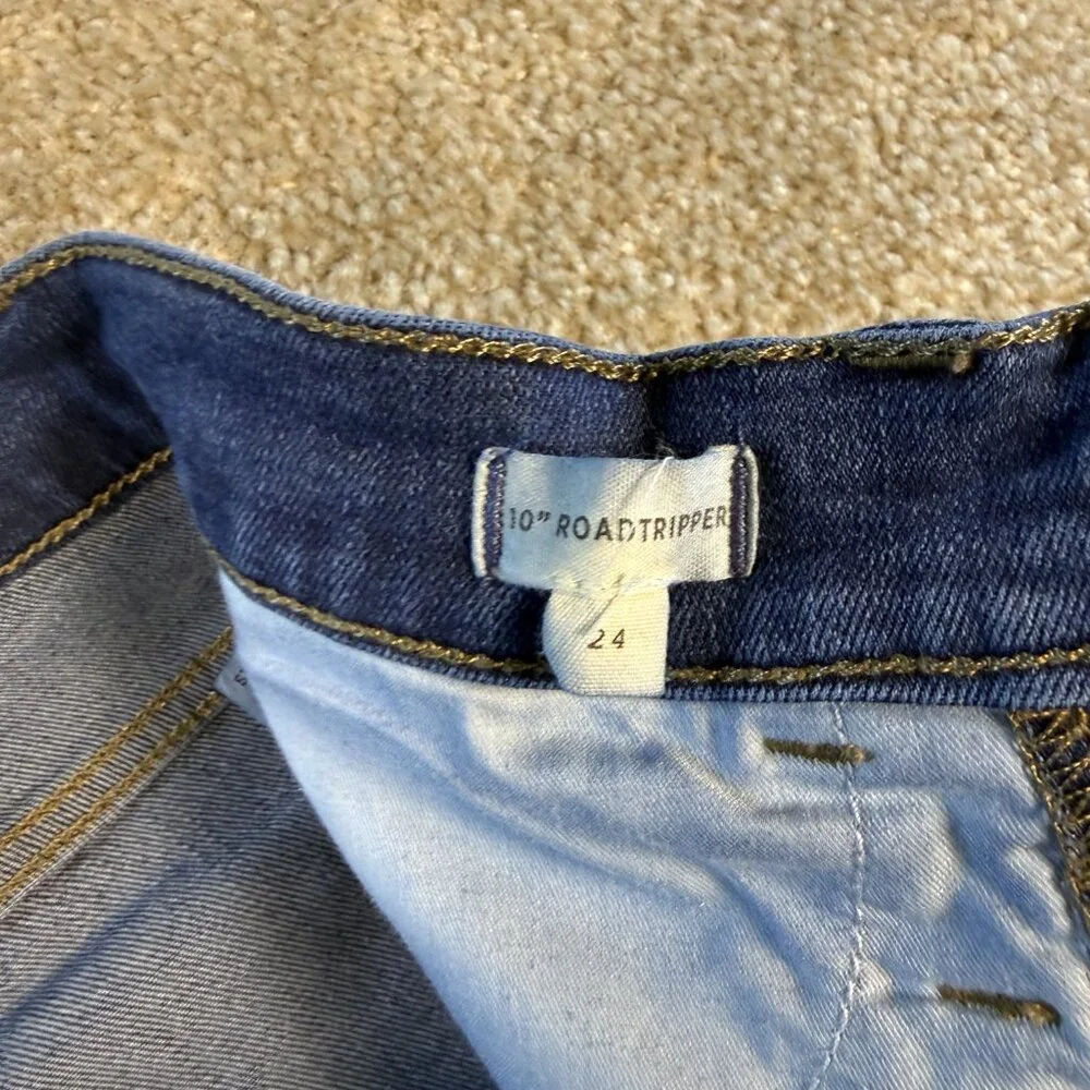 Madewell Roadtripper 10 Inch High Rise Skinny Jeans Womens Size 24 Blue F596 - Picture 5 of 14